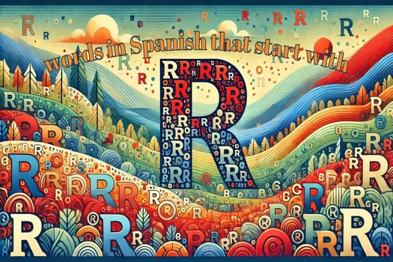 Spanish Words That Start with R